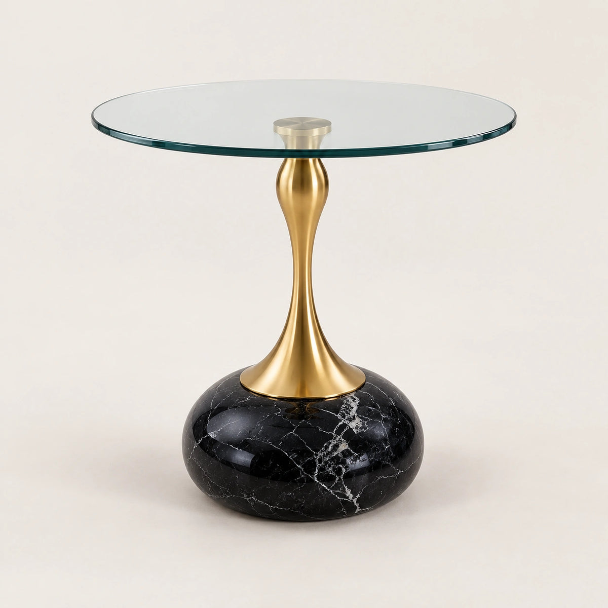 Table d’appoint DUNE - Noir veiné - vue 4