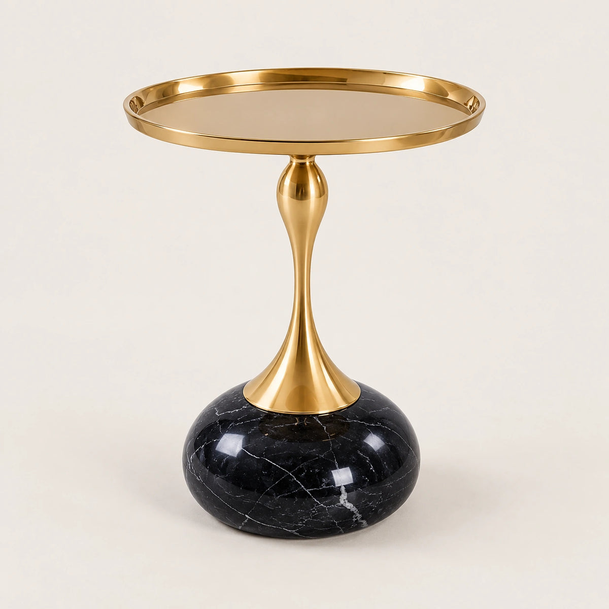 Table d’appoint MÉLO - Noir veiné - vue 4