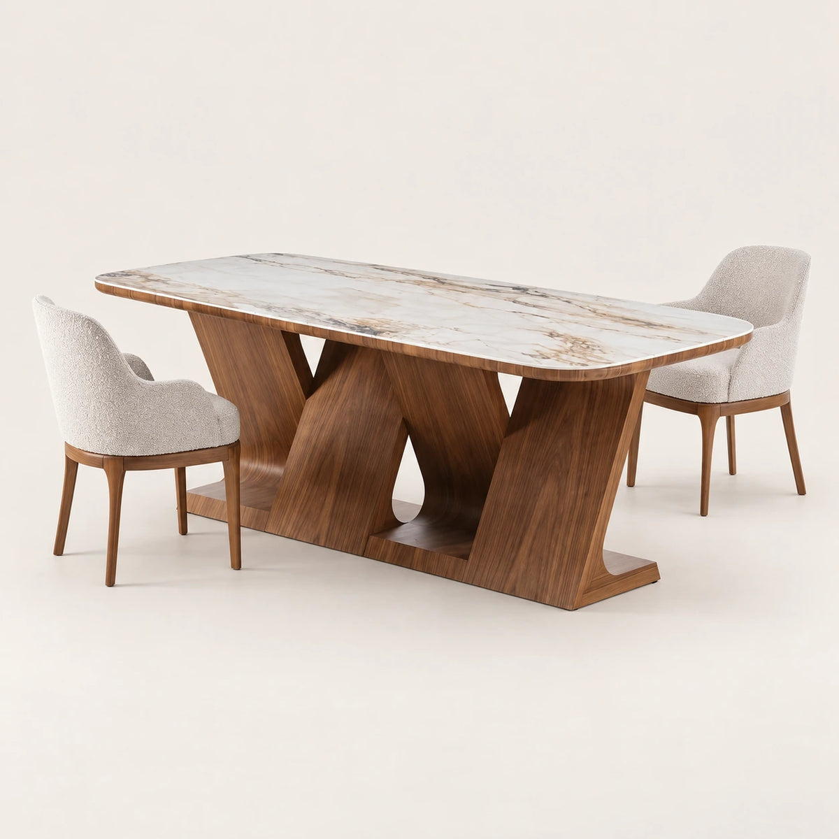 Table à manger MAJESTA - vue de gauche