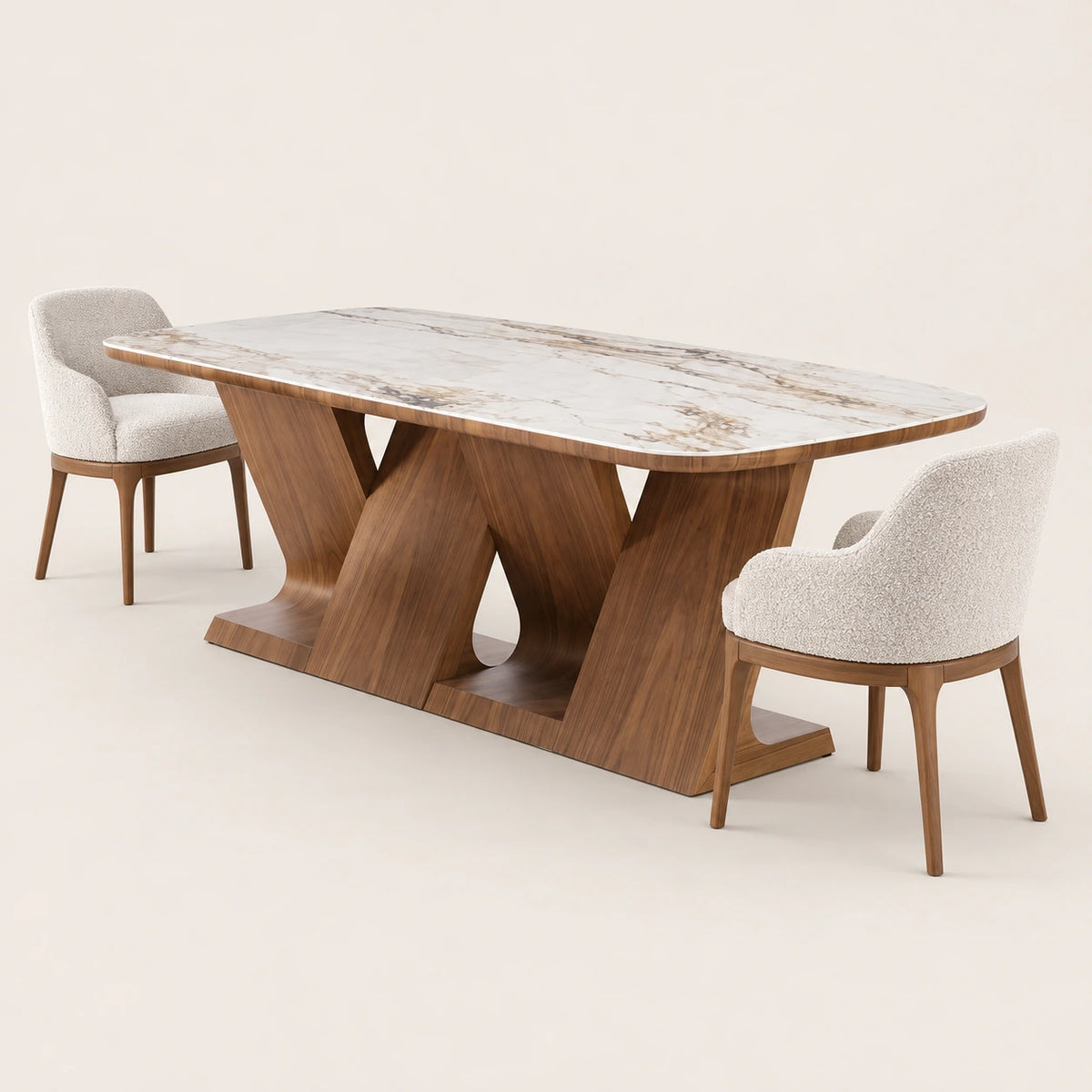 Table à manger MAJESTA - vue de droite